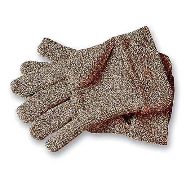 Jomac Heat Resistant Gloves, Terry Cloth, 350 Degrees F Max Temp., Brown/White, Men's XL, 1 PR - 644HR-LS