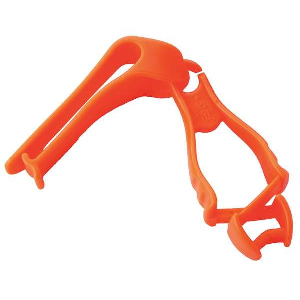 Ergodyne Glove Holder Clip, Non-Conductive Acetal Copolymer, Holds (1) Pair of Gloves , Orange - 3405