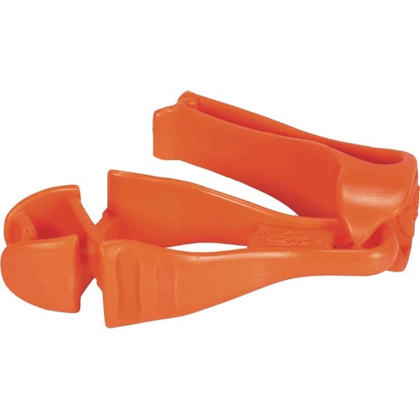 Ergodyne Glove Holder Clip, Non-Conductive Acetal Copolymer, Holds (1) Pair of Gloves , Orange - 3405