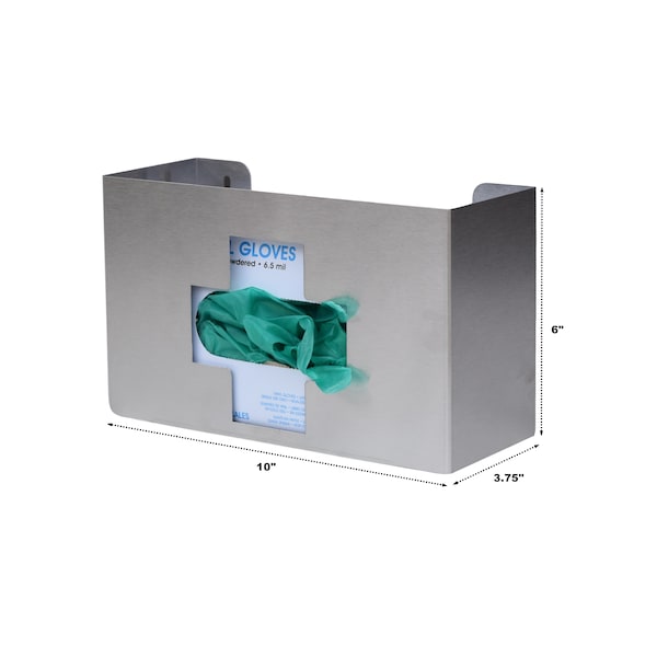 Omnimed Stainless Steel "Medical Cross" Glove Box Dispenser (Single) - 305335