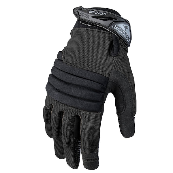 Condor Outdoor Products STRYKER PADDED KNUCKLE GLOVE, BLACK - 226-002-11