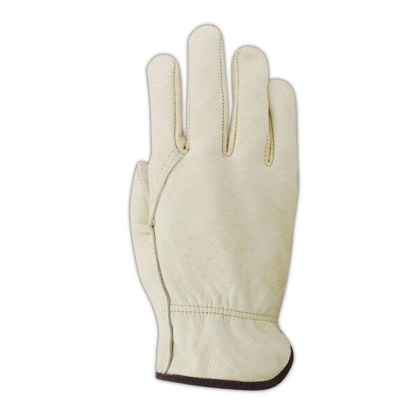 Magid Leather Drivers Gloves, Slip On Cuff, Wing Thumb Thumb, Tan, S 12 PK - B6571DE-S