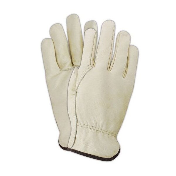 Magid Leather Drivers Gloves, Slip On Cuff, Wing Thumb Thumb, Tan, S 12 PK - B6571DE-S