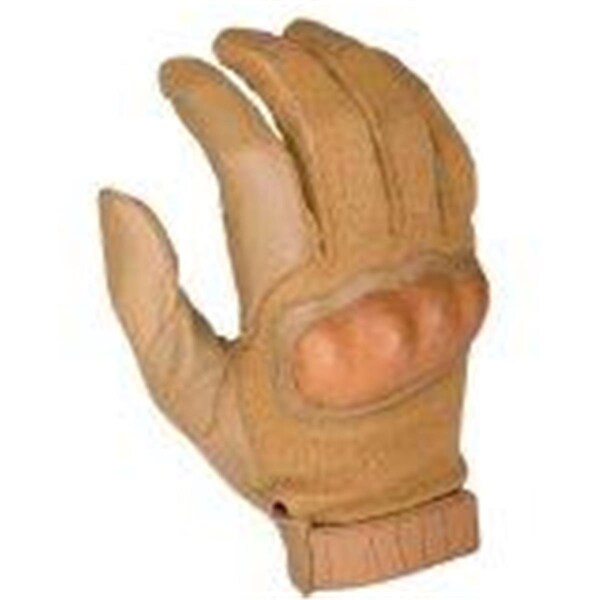 Charlotte Madison Hard Knuckle Glove Kevlar & Goatskin Leather, Coyote - Small - CH1483717