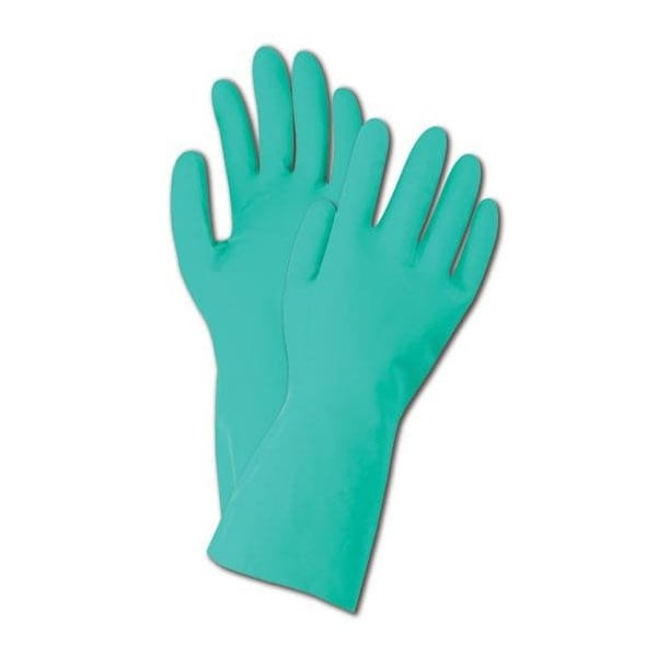 Magid Chemical Resistant Gloves, Green, 7, 12 PK - WU2-7