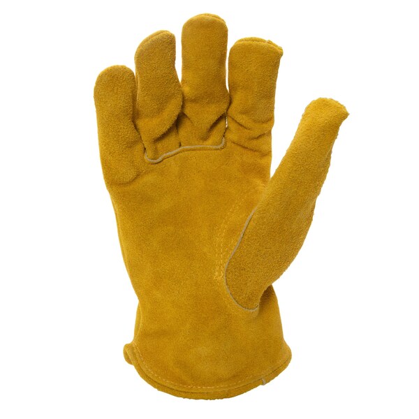 212 Performance Leather Drivers Gloves, Tanned Cowhide, Elastic, Keystone Thumb, Gunn Cut, Golden Brown, XL - LD-90-011