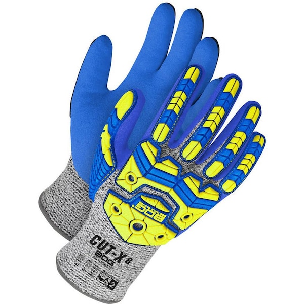 Bdg Coated Gloves, Nitrile, Palm, 6 Abrasion Level, , L 1 PR - 99-1-9792-9-K
