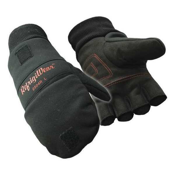 Refrigiwear Cold Protection Mitt Gloves, Synthetic Suede Leather Palm, Fiberfill/Double Foam/Tricot Lining, XL - 0504RBLKXLG