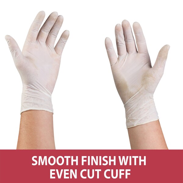 Kleen Chef Disposable Gloves, Latex, Powder-Free, XL, 100 PK, Natural - KC-MS-XL-DLG-1NR-Z
