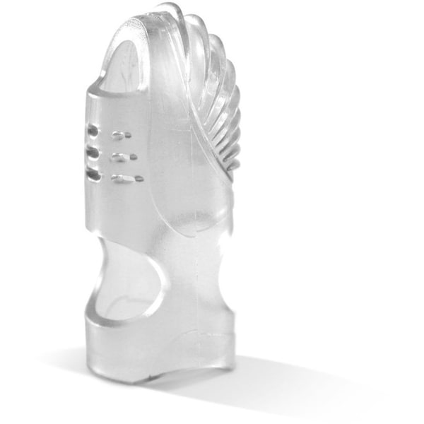 Lee Gel Fingertip Grips, Size 3, Assorted, PK10, Thermoplastic Elastomers(TPE), Blue; Clear; Green; Red - 61030
