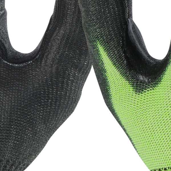 Milwaukee Tool Hi-Vis Cut Resistant Coated Gloves, , Smooth Palm, Knit, Lime, 12 PK - 48-73-8953B