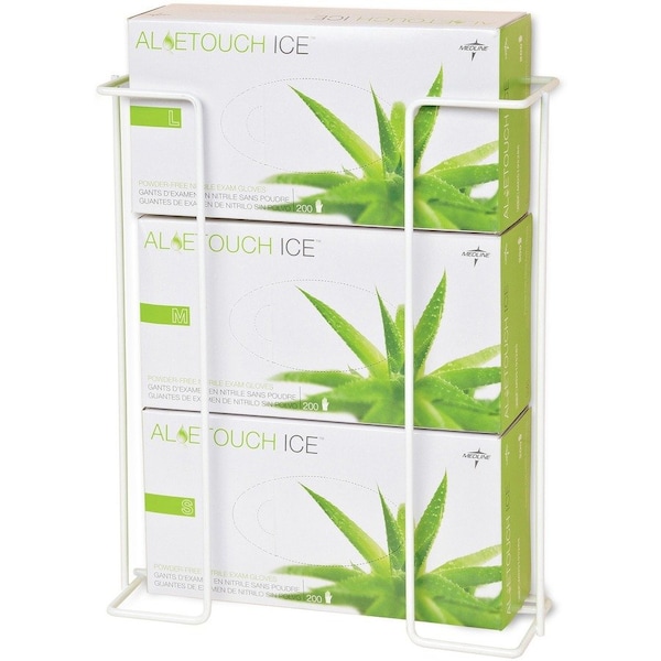 Medline Wire Glove Dispenser Box Holder, Horizontal, Triple, 2/PK, WE, PK2 - MIIMDS193094