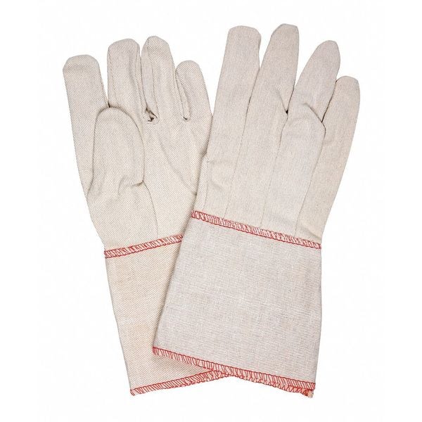 Mcr Safety Cotton Clute Medium Weight Gauntl, PK12 - 8200G