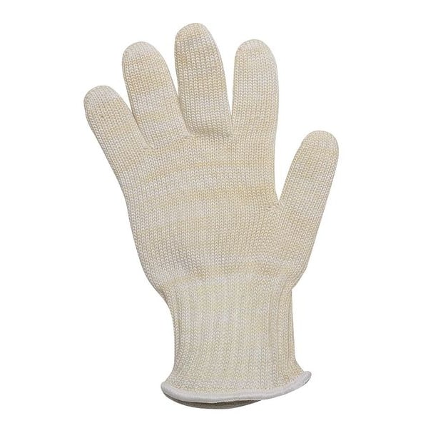Condor Condor Heat Resistant Glove, Kevlar(R)/Nomex(R), 480  Degrees F Max Temp., Knit Cuff Yellow/White - 1ZPP3