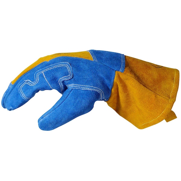 Caiman 1512 Welding Gloves, Gauntlet Cuff, Reinforced Thumb, Premium Cowhide, Universal, 1 PR - 1512
