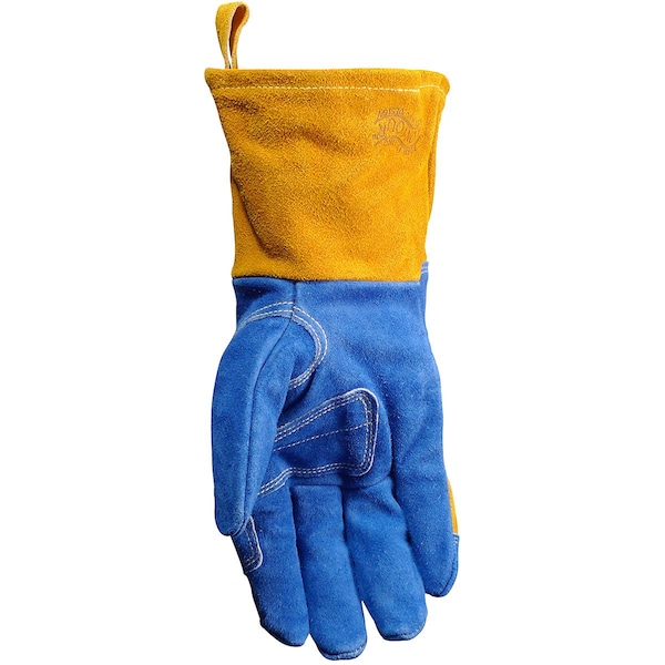 Caiman 1512 Welding Gloves, Gauntlet Cuff, Reinforced Thumb, Premium Cowhide, Universal, 1 PR - 1512