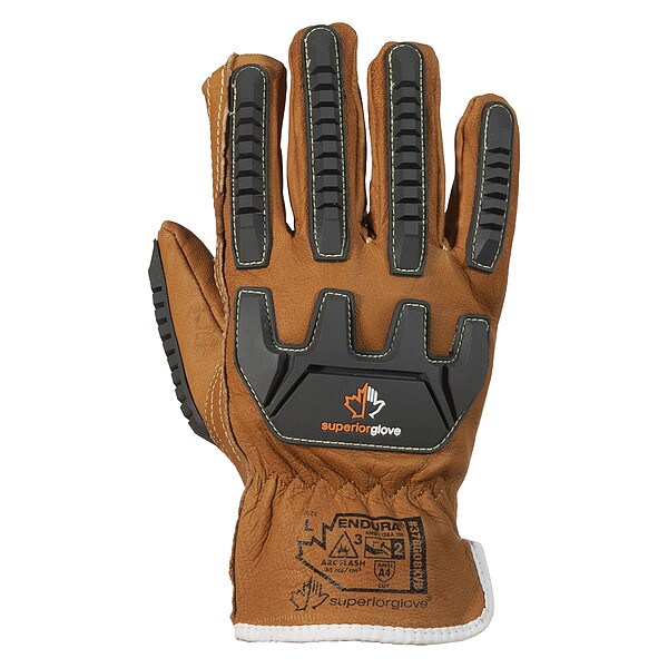 Superior Glove Arc Flash Driver Glove, Goat Grain, XL, PR - 378GOBKVB-XL