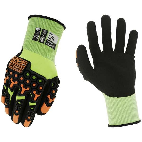 Mechanix Wear Knit Gloves, Cut Level A1 , Dipped , Nitrile , Sandy , 8 1 PR - S5DP-91-008