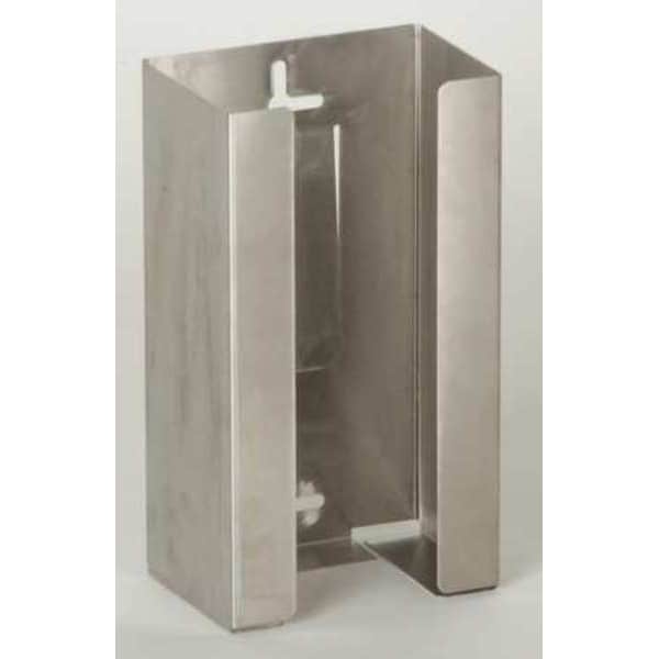 Zoro Select Glove Box Dispenser, Stainless Steel, Holds (1) Box , Silver , 5-1/2"H x 10"W x 3-3/4"D - 6GKZ9