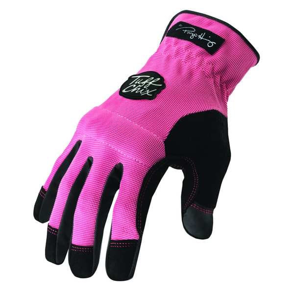 Ironclad Performance Wear Mechanics Gloves, Synthetic Leather Palm, L, Pink - TCX-24-L