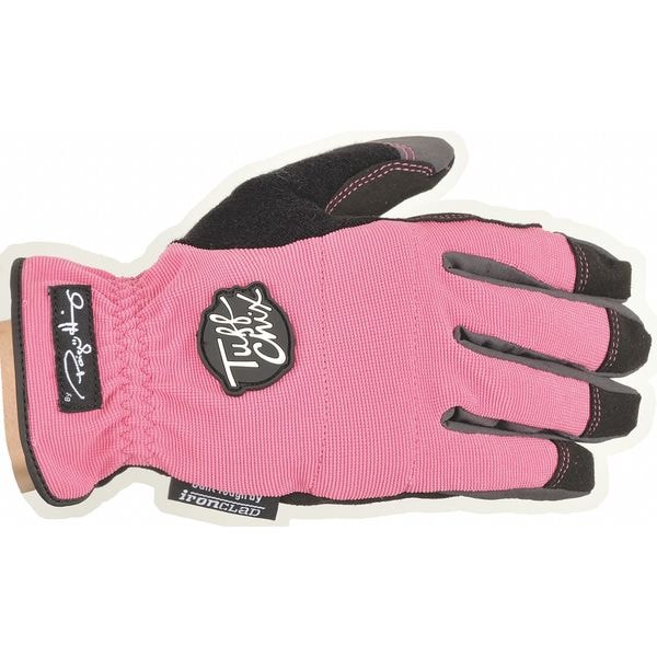 Ironclad Performance Wear Mechanics Gloves, Synthetic Leather Palm, L, Pink - TCX-24-L