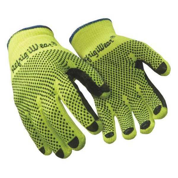 Refrigiwear Hi-Vis Cold Protection Gloves, Acrylic Loop Terry Palm, Lime, L - 0310RHVLLAR