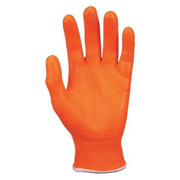 Mcr Safety Hi-Vis Cut-Resistant Coated Gloves, Cut Level A4 , Dipped , Foam Nitrile , Smooth , XL 1 PR - 9178NFOXL
