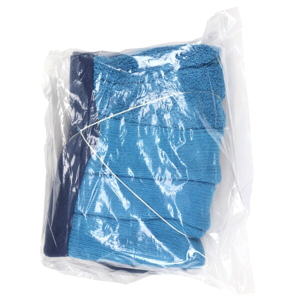 Mcr Safety Gloves, Blue Heavy Weight F/R 6'' Gauntlet Glv VP, L, 72PK - VP9428GFR