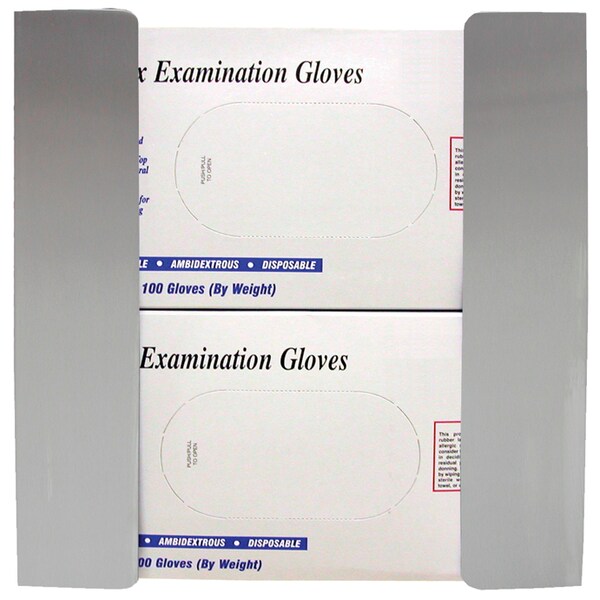 Omnimed Double Glove Box Holder/Dispenser, Stainless Steel - 305301
