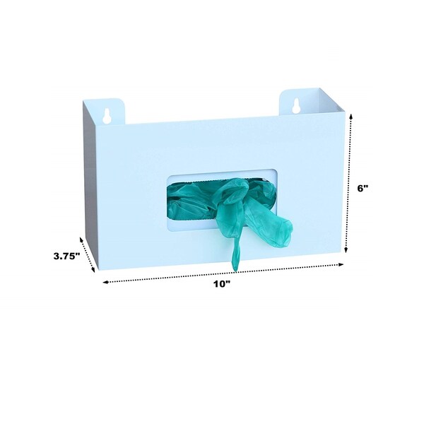 Omnimed Painted White "Square Cut" Glove Box Holder (Single) - 305340