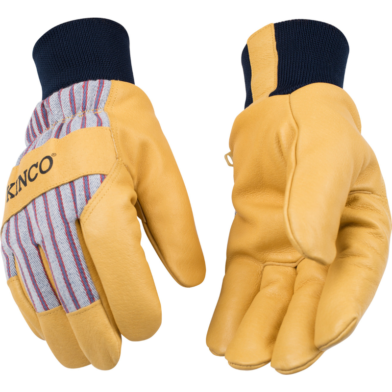 Kinco Kinco Men's Outdoor Knit Wrist Work Gloves Yellow M 1 pair - 1927KW-M