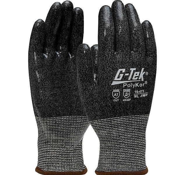 G-Tek Polykor Cut Resistant Glove, , Smooth Palm, Knit, 12 PK - 16-473/XXL
