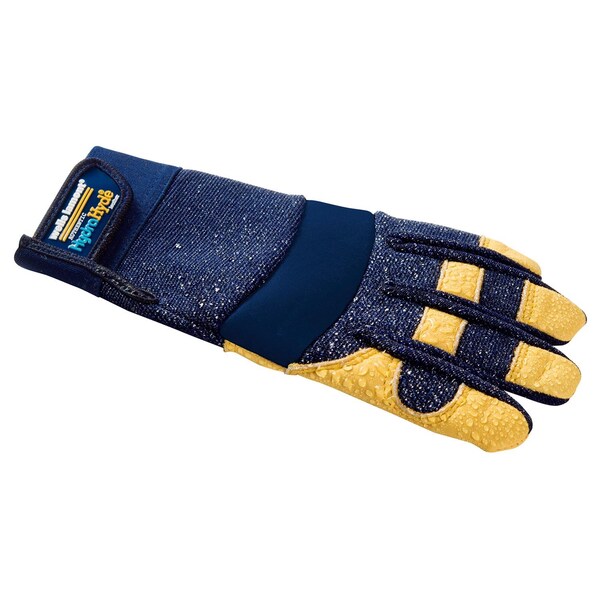 Wells Lamont Wells Lamont HydraHyde Men's Water Resistant Work Gloves Blue/Yellow L 1 pair - 3207L