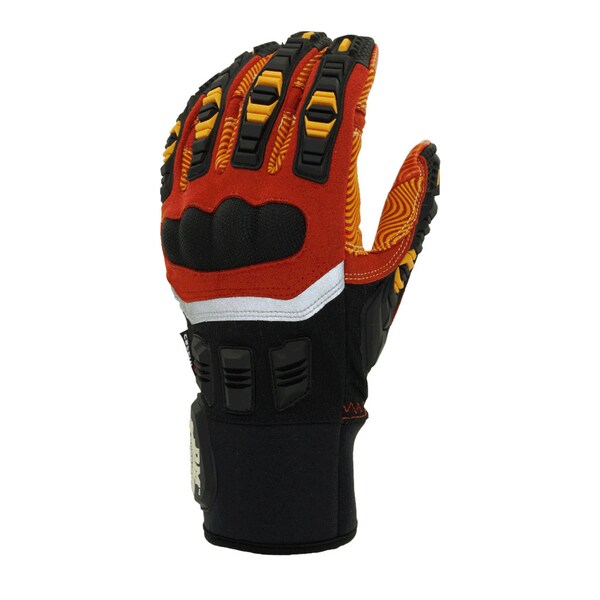 Cestus Polycarbonate Knuckle Impact Gloves with Gel Palm, M - 8032-M