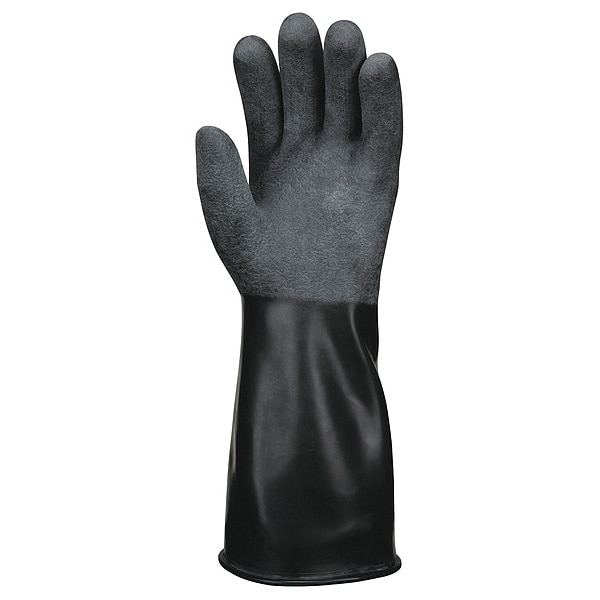 Mcr Safety CP25 Chemical Resistant Gloves, Butyl, 14 in L, 25 mil, Black, L, 1 PR - CP25RL