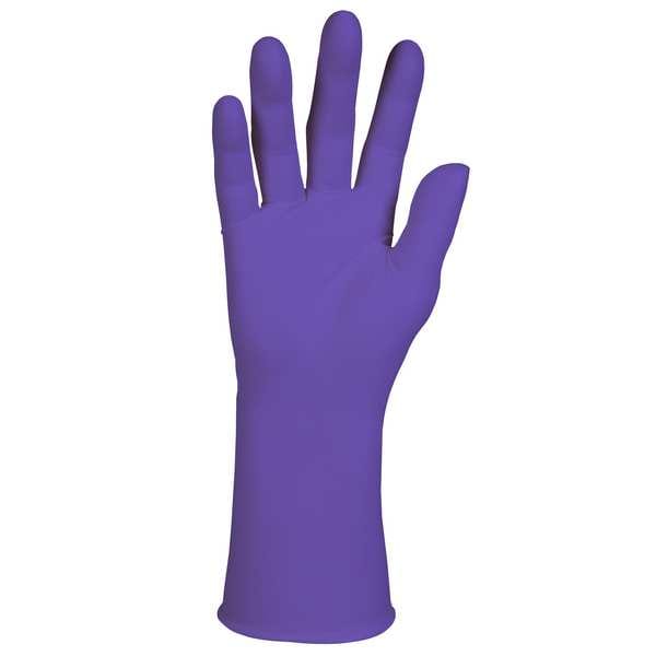 Kimtech Purple Nitrile-Xtra, Disposable Gloves, 6 mil Palm, Nitrile, Powder-Free, XL (10), 500 PK, Purple - 50604