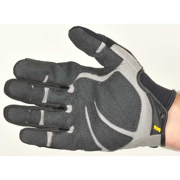 Ironclad Performance Wear Heavy Utility(TM) Mechanics Gloves, Synthetic Leather Palm, Nylon Back, L, Black - HUG-04-L