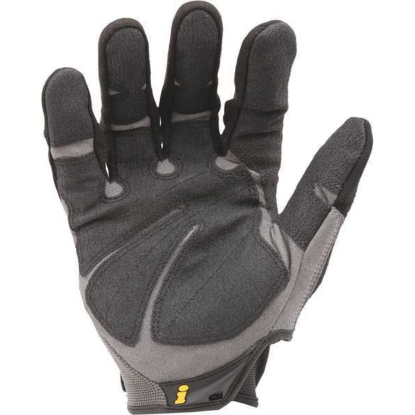 Ironclad Performance Wear Heavy Utility(TM) Mechanics Gloves, Synthetic Leather Palm, Nylon Back, L, Black - HUG-04-L