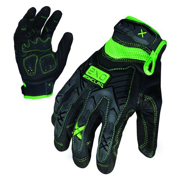 Ironclad Performance Wear Small Black TPR Closure Cuff Impact Utility Glove - EXO2-MIG-02-S