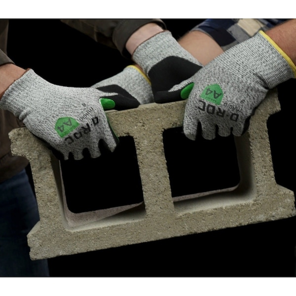 Magid Coated Gloves, Sandy Nitrile, 4 Abrasion Level, Salt & Pepper, 1 PR - GPD780-10