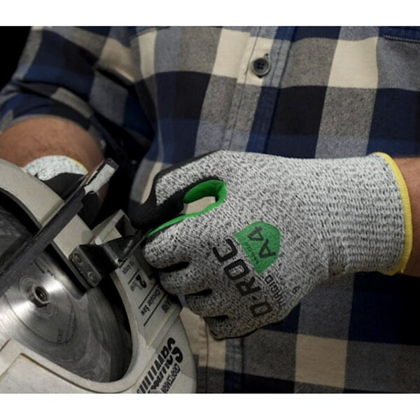Magid Coated Gloves, Sandy Nitrile, 4 Abrasion Level, Salt & Pepper, 1 PR - GPD780-10