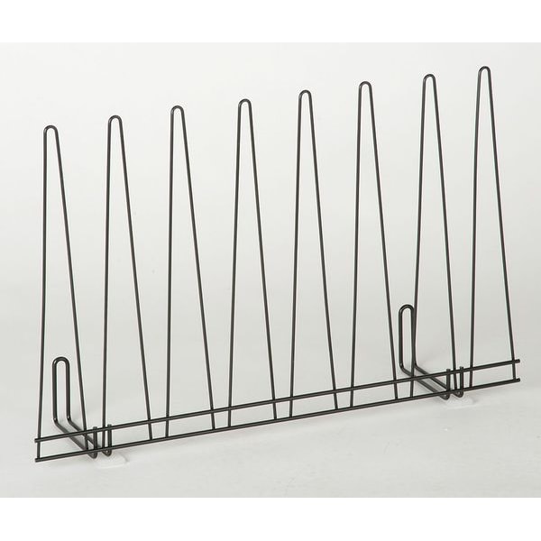 Zoro Select Glove Drying Rack, Powder-Coated Steel, Holds (4) Pairs of Gloves , Black - 6GLC5