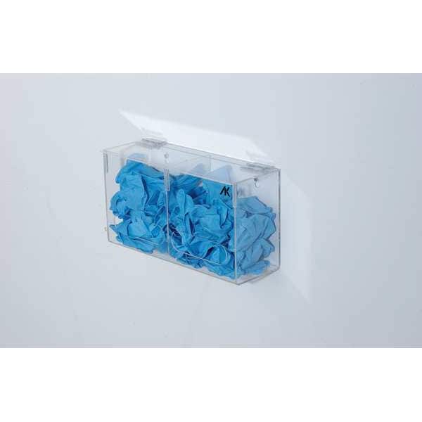 Zoro Select Bulk Glove Dispenser, PETG Plastic, Holds (144) Gloves , Clear , 7 in H x 13-1/4 in W x 4-1/2 in D - 3RZT4