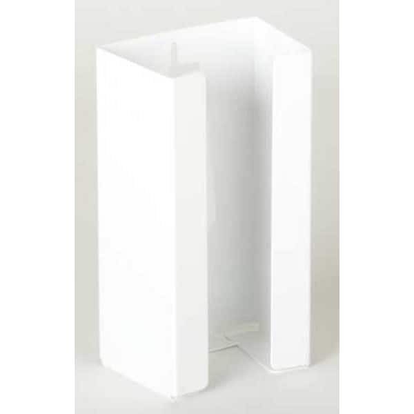 Zoro Select Horizontal Glove Dispenser, Powder-Coated Steel, Holds (1) Box , White , 5-1/2"H x 10"W x 3-3/4"D - 6GKZ6