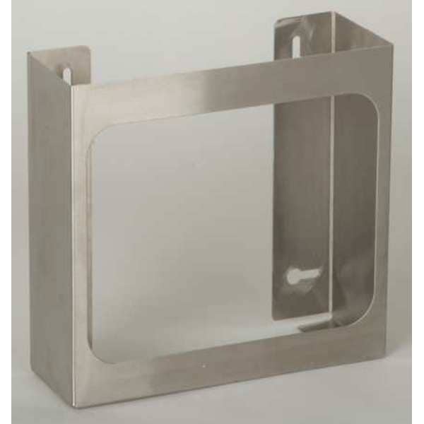 Zoro Select Glove Box Dispenser, Stainless Steel, Holds (2) Boxes , Silver , 10"H x 12"W x 3-3/4"D - 6GLA0