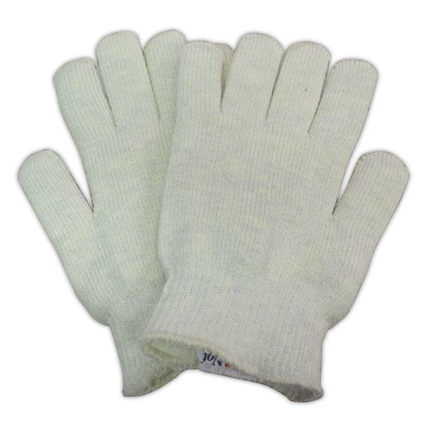 Hot Not Heat Resistant Gloves, Nomex III, Anti-Static, 700 Degrees F Max Temp., White, One Size Fits Most - 200