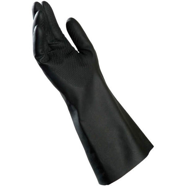 Mapa Chemical Resistant Gloves, 14 in L, Black, S, 1 PR - 650317