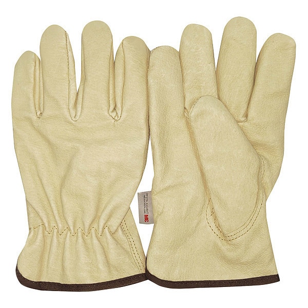Condor Cold Protection Gloves, Grain Pigskin Leather Palm, Thinsulate Lining, Cream, M ( 8 ) - 4NHA9