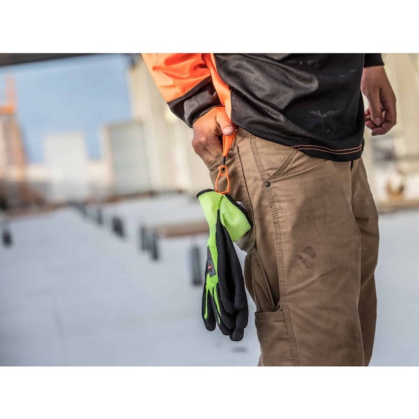 Ergodyne Orange Swiveling Glove Clip Holder, Dual Clips - 3420
