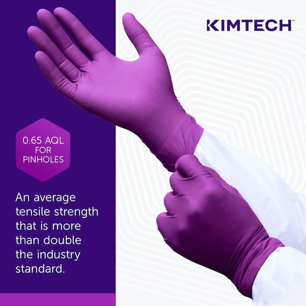 Kimtech Kimtech Polaris Xtra Nitrile Exam Gloves, 5.9 Mil, 12 in�, L, 50 Pack - 62763